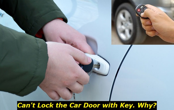 cant lock car door with key